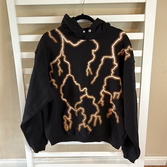 NWOT Darc Sport Wolves Club Lightning Black Hoodie - Picture 1 of 13